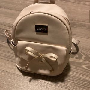 Cute Mini Faux Leather Backpack Fashion Small Day… - image 1